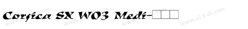 Corsica SX W03 Medi字体转换